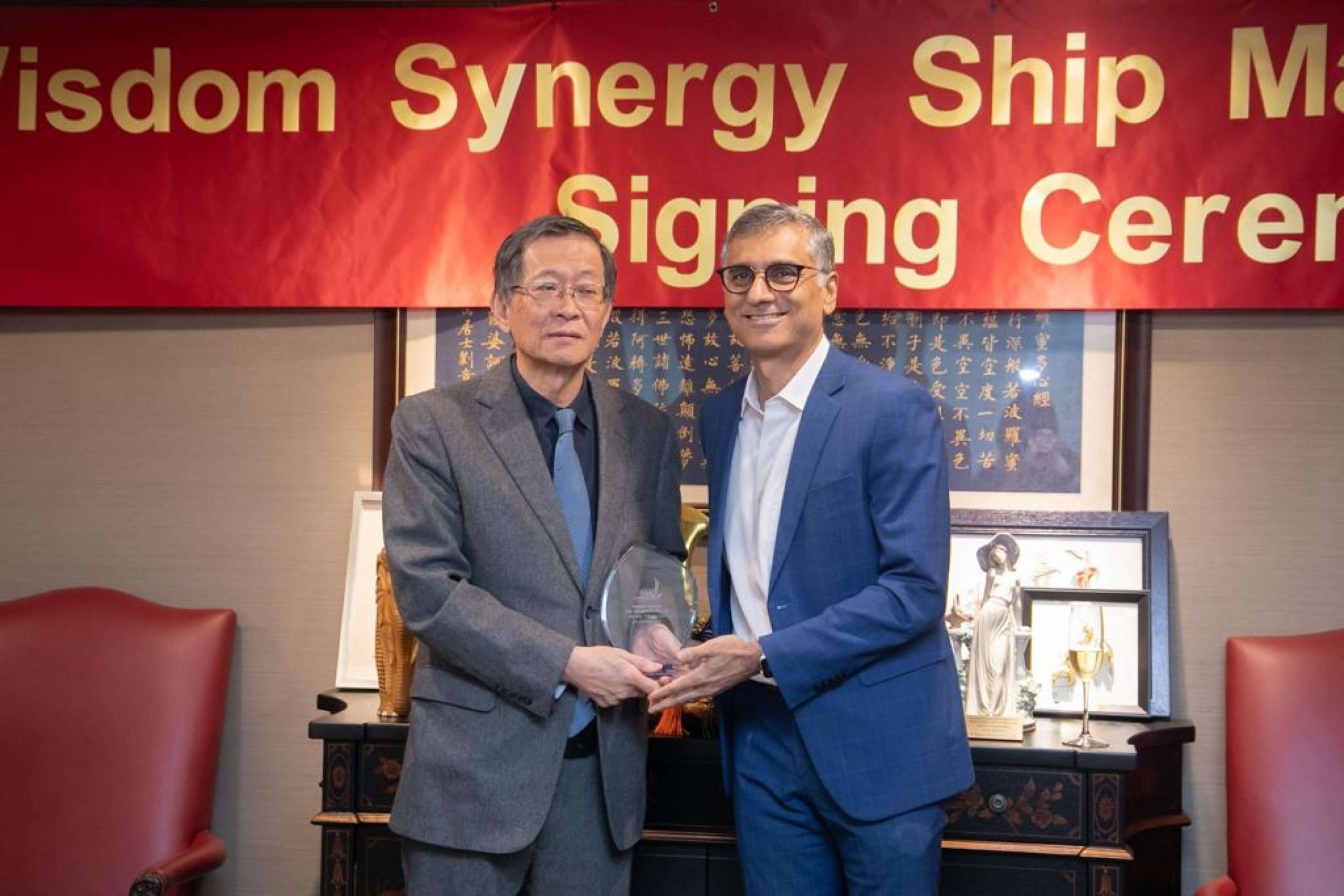 Wisdom synergy ship management signing ceremony