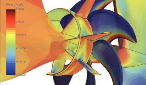 Hull and Propeller of CFD analysis