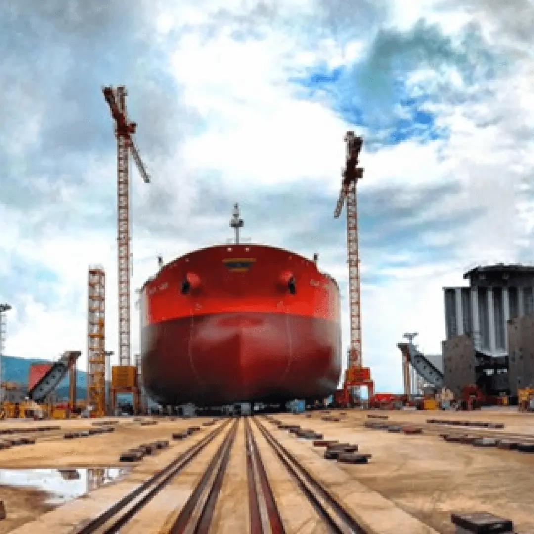 A large vessel under Synergy’s new build supervision all set to join the world fleet