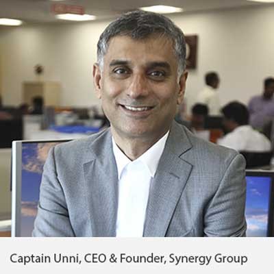 Synergy founder and CEO Rajesh Unni