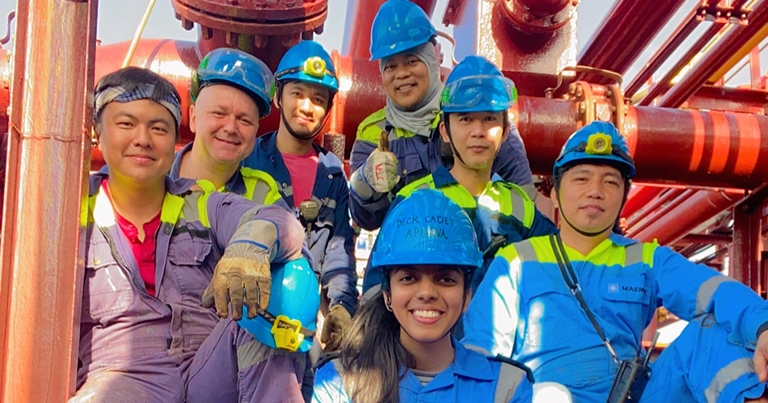 Diverse crew at Maersk Katalin