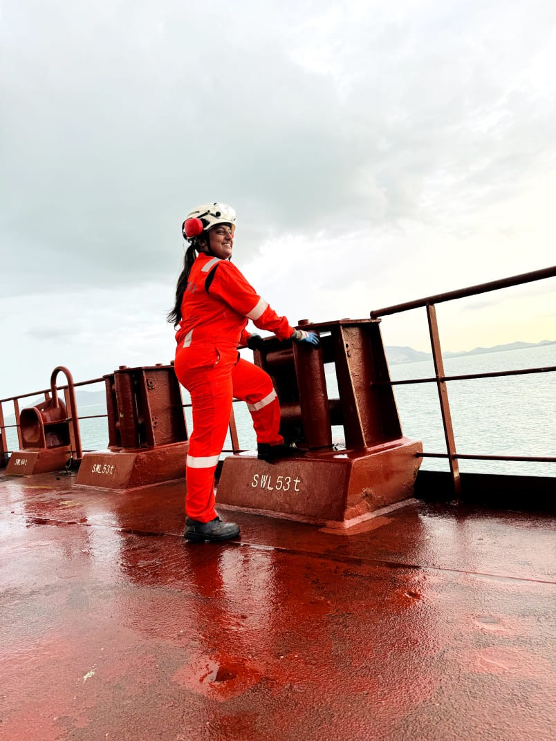 woman seafarer on ship