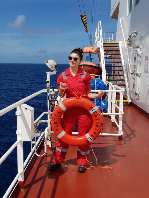 Female seafarer in maritime industry