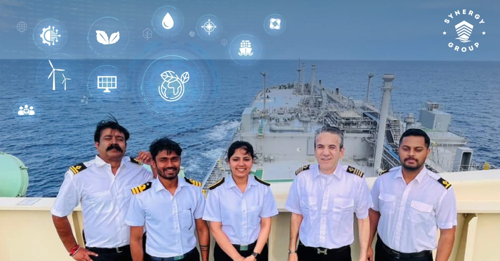 Synergy crew embracing the pursuit of maritime sustainability